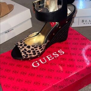 Guess wedge heels size 7.5 never been worn